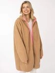 Kurzmantel ZWILLINGSHERZ "ZH", Damen, Gr. M, beige (mittelbeige), Obermaterial:...