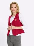 Kurzweste CLASSIC BASICS, Damen, Gr. 46, rot, 100% Polyester, unifarben, Westen
