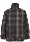 Wintermantel ICHI "Damen Jacke IHCRONTO", Damen, Gr. 36, blau (schwarz navy...