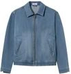 Jeansjacke SHEEGO "Jeans-Jacke Jeansjacke mit Used-Effekten", Damen, Gr. 58,...