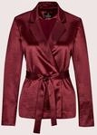 Jackenblazer MADELEINE "Blazer Edler Satinblazer mit Bindeband", Damen, Gr. 34,