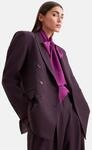 Jackenblazer SEIDENSTICKER, Damen, Gr. 34, lila (burgundy), 64% Polyester, 31%