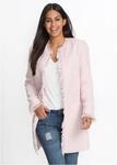 Longblazer BONPRIX, Damen, Gr. 38, rosa (hellrosa), Obermaterial: 100%...