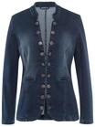 Jeansblazer HEINE "Jeans-Blazer Jeansblazer mit H&auml;kchenverschluss", Damen, Gr....