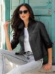 Jackenblazer HEINE "Blazerjacke", Damen, Gr. 34, schwarz, 77% Viskose, 20%...