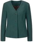 Kurzjacke GOLDNER "Langarm Jersey-Blazer, Baumwolle", Damen, Gr. 44, gr&uuml;n...