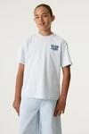 Rundhalsshirt GARCIA, Jungen, Gr. 128/134, wei&szlig; (dusy aqua), Jersey,...