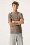 T-Shirt GARCIA, Jungen, Gr. 128/134, braun (taupe grau), Jersey, Obermaterial:...