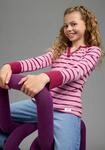 Langarmshirt H.I.S "Garngewirktes Ripp-Shirt in modischen Ringelfarben von H.I.S",