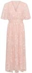 Midikleid KAFFE "Damen Kleid KAlorinda", Damen, Gr. 34, N-Gr, pink (dusty pink
