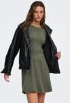 Strickkleid ONLY "ONLFIA LS FIT FLARE ONEC DRESS CS KNT", Damen, Gr. XS, N-Gr,