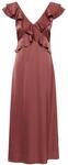 Midikleid KAFFE "Damen Kleid KAsadie", Damen, Gr. 42, N-Gr, rot (port),...