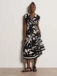 Midikleid APRICOT "Midikleid", Damen, Gr. XS (34), N-Gr, schwarz, gewebt,