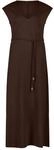 Maxikleid ZERO "Maxikleid mit G&uuml;rtel", Damen, Gr. 38, EURO, braun (chocolate...