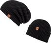 Beanie CHILLOUTS "Justin Hat", Herren, schwarz, Strick, Kunstfaser, unifarben,