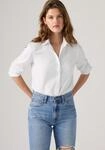 Hemdbluse LEVI'S "CARLILE CLASSIC POPLIN SHIRT", Damen, Gr. S (36), wei&szlig;
