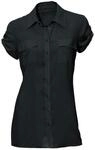 Klassische Bluse HEINE "Hemdbluse Kurzarm-Bluse im Viskose-Mix", Damen, Gr. 34,