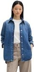 Jeansbluse MARC O'POLO, Damen, Gr. S, blau (medium blau), Denim/Jeans, Obermaterial: