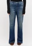 Bootcut-Jeans ANGELS "LARA BOHO", Damen, Gr. 44, L&auml;nge 30, blau (gr&uuml;nish blau