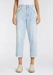 Straight-Jeans HERRLICHER "Brooke Denim Light", Damen, Gr. 28, N-Gr, blau (soft