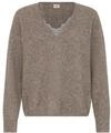 Strickpullover FRANSA "Damen Langarm FRELLEN", Damen, Gr. L, braun (driftwood...