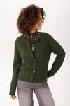 Strickjacke ANISTON CASUAL, Damen, Gr. 34, gr&uuml;n, meliert, Strick,...