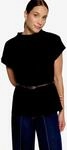 Kurzarmshirt ZERO, Damen, Gr. 34, schwarz (schwarz beauty), Web, Obermaterial: 47%