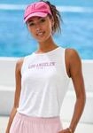 Tanktop VENICE BEACH "aus weicher Slubware mit Logoprint", Damen, Gr. 40/42, wei&szlig;,