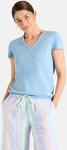 T-Shirt LIEBLINGSST&Uuml;CK "CharleneL", Damen, Gr. 34, blau (424, blau bell), 100%