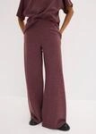 Stoffhose BONPRIX, Damen, Gr. 44/46 (L), N-Gr, rot (kakaobraun), Obermaterial:...
