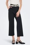 Culotte ONLY "ONLPOPTRASH LIFE MW STRAIGHT CULOTTE PNT", Damen, Gr. XS (34),...
