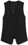 Anzugweste BOSS ORANGE "Javesta Premium Damenmode", Damen, Gr. 46, schwarz...