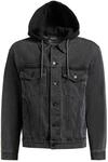 Jeansjacke KHUJO "Jeansjacke Jokin", Herren, Gr. S, schwarz, Obermaterial: 100%
