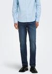 Straight-Jeans ONLY & SONS "ONSWEFT REG. MBD 5094 TAI DNM NOOS", Herren, Gr. 38,