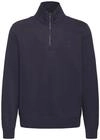 Sweatshirt BLEND "BHDOWNTON HALFZIP PP NOOS", Herren, Gr. XXL, blau (schwarz navy),