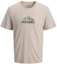 T-Shirt JACK & JONES "JJROCHE TEE SS CREW NECK", Herren, Gr. L, moonbeam,...