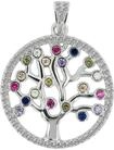 Amulett AKZENT "Violet" aus 925 Sterlingsilber, rhodiniert, langlebig", bunt