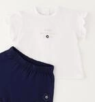 Shorts IDO "BABY GIRL SUMMER SET", M&auml;dchen, Gr. 62, EURO-Gr&ouml;&szlig;en, blau...