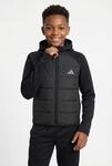 Outdoorjacke ADIDAS SPORTSWEAR "HYBRID", Kinder, Gr. 116, schwarz (schwarz, schwarz