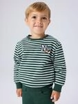 Sweatshirt NAME IT "NMMOZIAS LS NREG SWE BRU PB", Jungen, Gr. 92, gr&uuml;n (sycamore),
