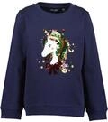 Sweater BLUE SEVEN "Sweatshirt Christmas", M&auml;dchen, Gr. 98, 5900, nachtblau,...