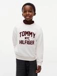 Sweatshirt TOMMY HILFIGER, Jungen, Gr. 74, wei&szlig; (sanftes wei&szlig;), Sweatware,