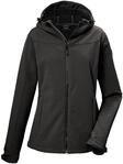Softshelljacke KILLTEC "KOS 481 WMN SFTSHLL JCKT", Damen, Gr. 38, schwarz,...