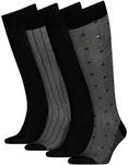 Kniestr&uuml;mpfe TOMMY HILFIGER, Herren, Gr. 39-42, Sockengr&ouml;&szlig;e, schwarz,