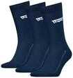 Socken LEVI'S "LEVIS REGULAR CUT BW LOGO RECYCL CO 3P", Herren, Gr. 39-42, blau