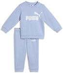 Trainingsanzug PUMA "MINICATS ESS CREW SET FL INF", Kinder, Gr. 104, blau (chambray