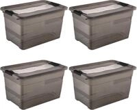 Aufbewahrungsbox KEEEPER "Cornelia, 4er Set, 52 L, 59,5 x 39,5 x 34 cm", braun