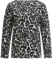 T-Shirt SIEH AN "Langarm-Shirt Langarmshirt im Leo-Look", Damen, Gr. 54,
