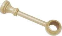 Gardinenstangenhalter GARDINIA "Tr&auml;ger geschlossen f&uuml;r &Oslash; 28 mm" Gr. 1, beige