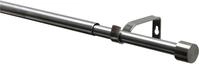 Gardinenstange GARDINIA "Gardinenstangen Set Kos", silber (edelstahl, optik),